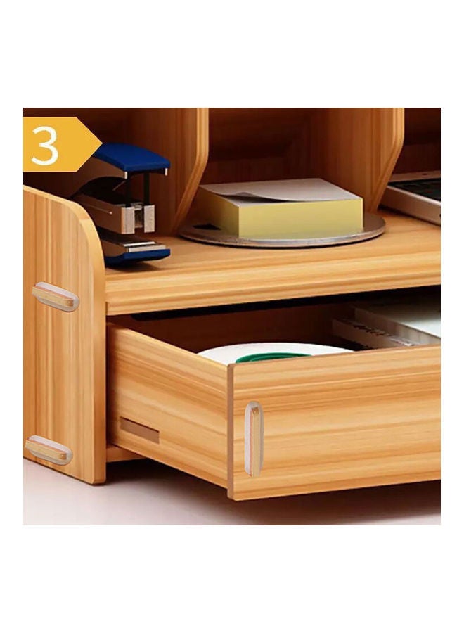 Wooden Pen Holder Storage Box Brown - Image 5