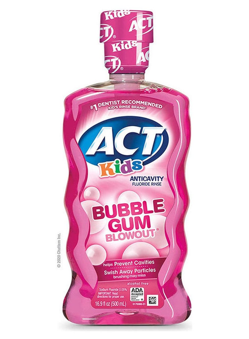 ACT Rinse Children's Mouthwash Bubblegum Pink