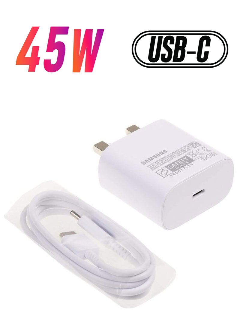 أي سي إس شاحن سريع للغاية بمنفذ Type C لسامسونج أبيض - Image 1