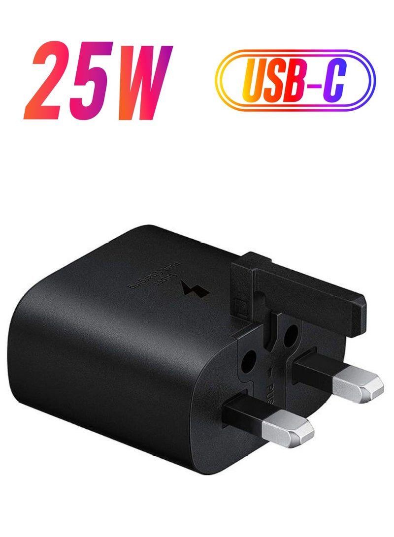 ICS 25W  Fast Charging  Adapter For Samsung Black - Image 1