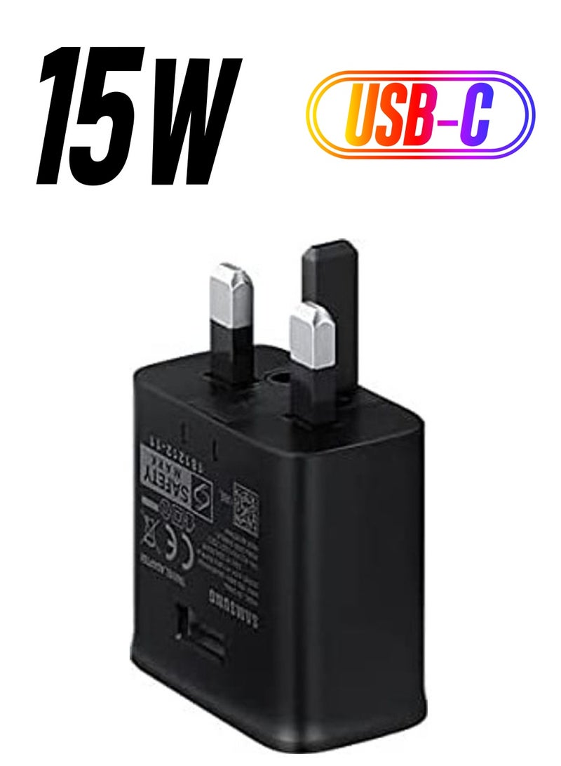 ICS 15W Type-C Power Adapter For Samsung Black - Image 1