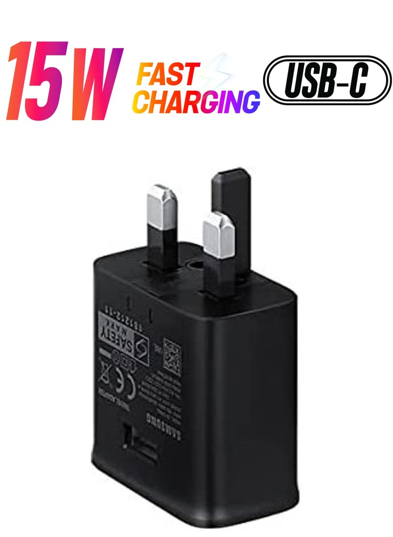 ICS 15W Type-C Power Adapter For Samsung Black - Image 1