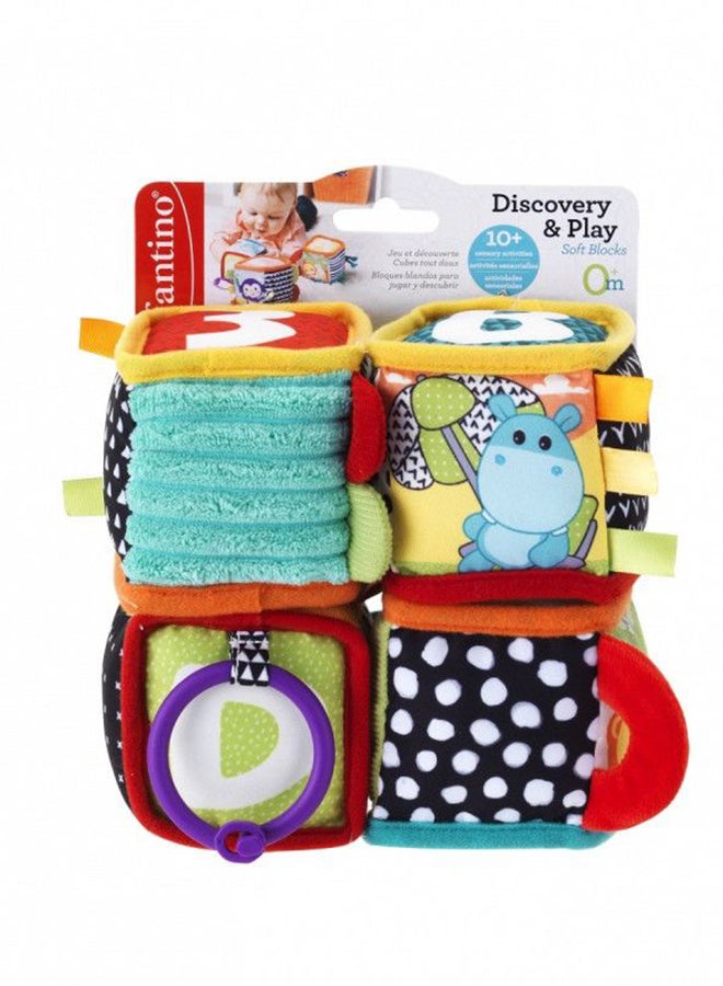 إنفانتينو اكتشف مجموعة كتل ناعمة مكونة من 4 قطع لعبة تطوير 25.7x9.1x16.5 سم - Image 1