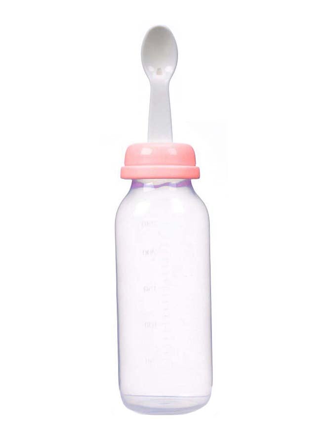 لوكو وحدة تغذية الطعام لوكو مع ملعقة، 240 مل، وردي - Image 1