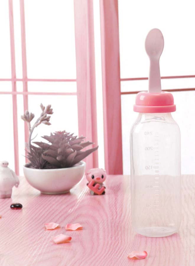 لوكو وحدة تغذية الطعام لوكو مع ملعقة، 240 مل، وردي - Image 4