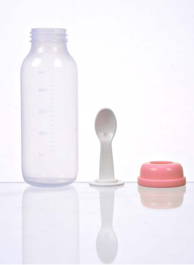 لوكو وحدة تغذية الطعام لوكو مع ملعقة، 240 مل، وردي - Image 2