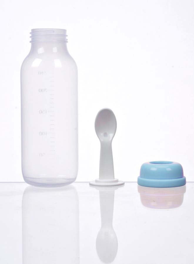 لوكو وحدة تغذية طعام مع ملعقة من لوكو، 240 مل، لون أزرق - Image 2