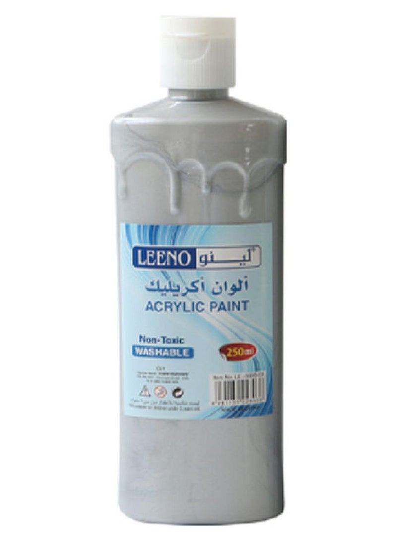 LEENO Acrylic Paint 250ml Silver