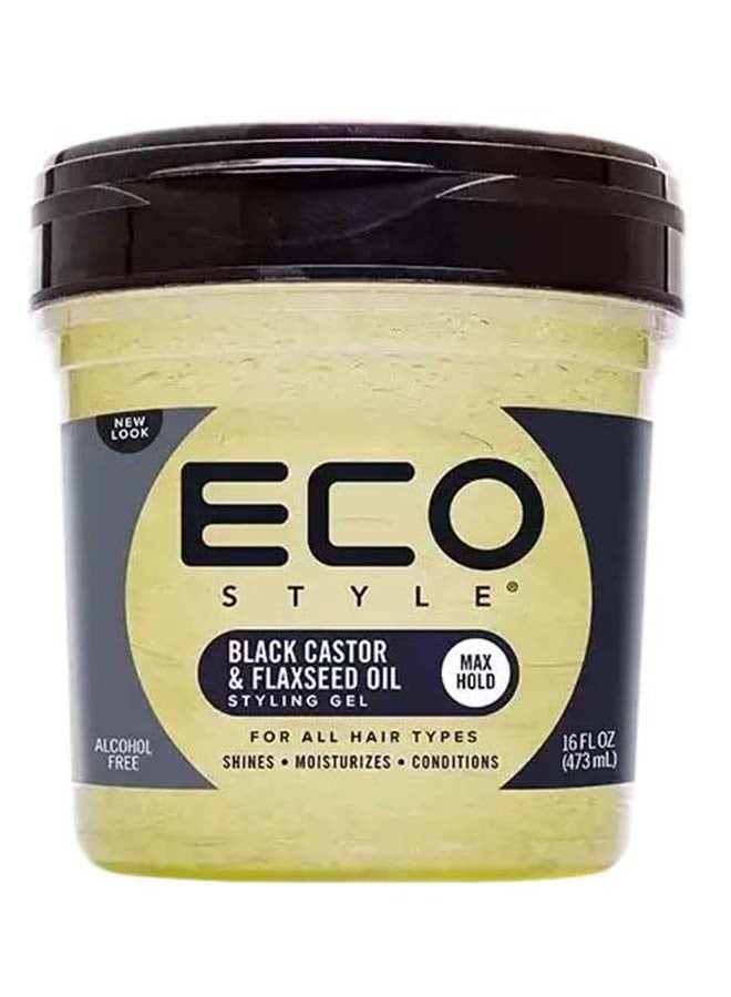 إيكو جل زيت الخروع وبذور الكتان أسود