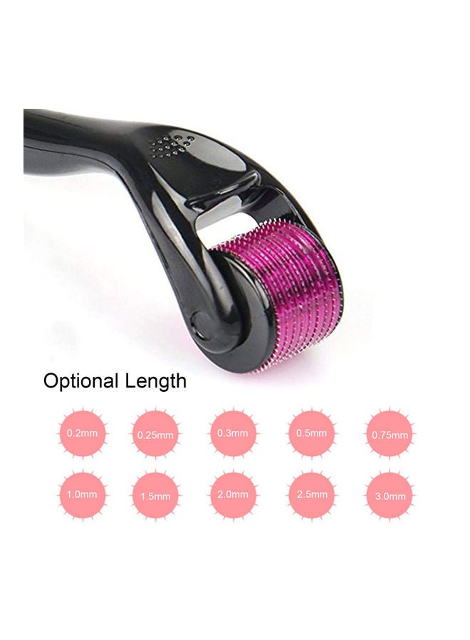 Micro-Needle Roller with 540-Needles for Hair Regrowth and Beard Growth Black/Pink - Image 5