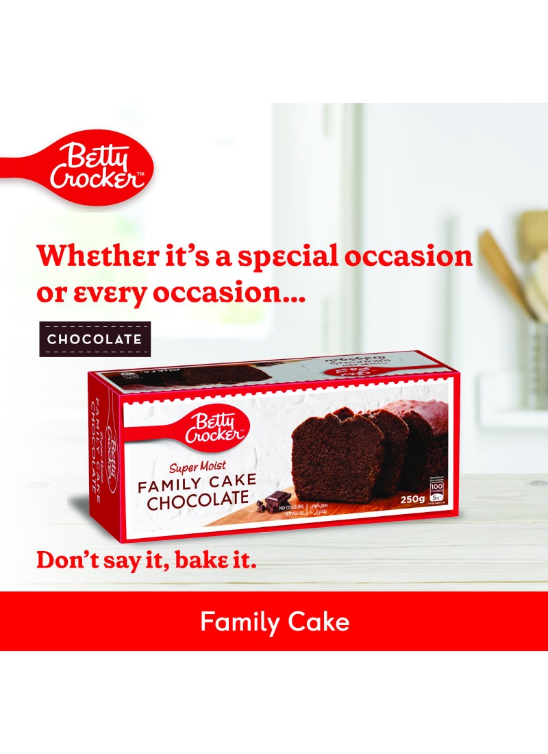 Betty Crocker Super Moist Family Chocolate Cake 250grams - Image 2