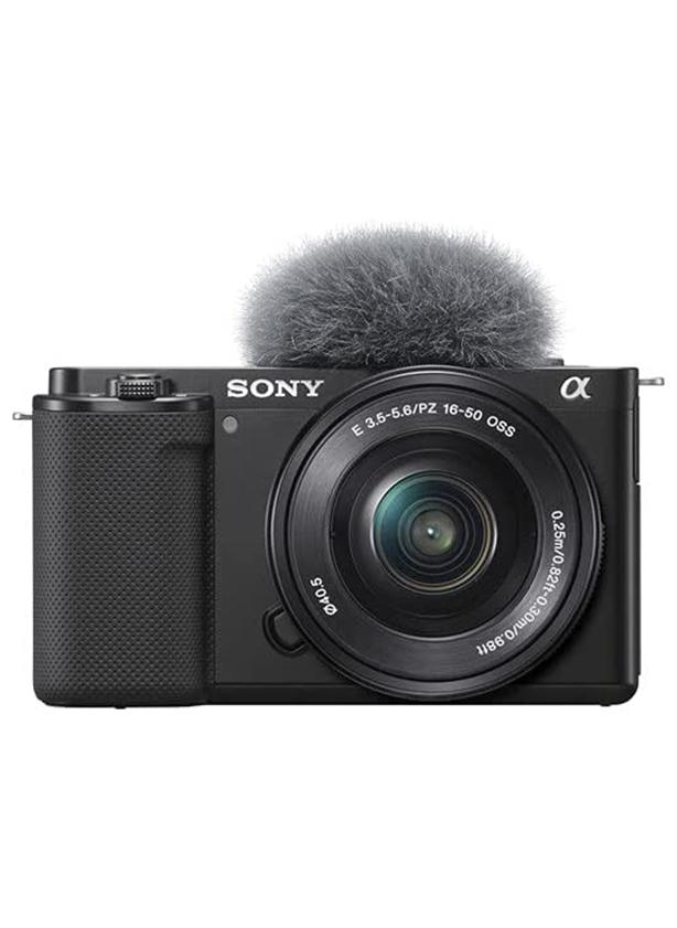 Sony Alpha ZV-E10L Interchangeable Lens Vlog Digital Camera, Large APS-C type 24.2-Megapixel Exmor CMOS Sensor With 16-50 mm Lens, 24.2MP, Black - Image 1