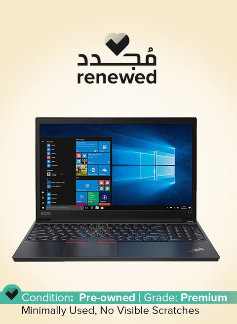 Renewed - Thinkpad E15 20RD005HUS Laptop With 15.6-Inch Display, Intel Core i5 Processor/10th Gen/8GB RAM/256GB SSD/Integrated Graphics English Black