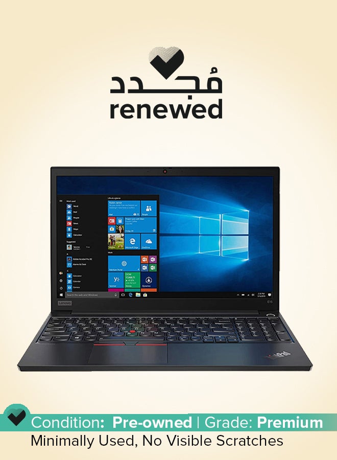 Renewed - Thinkpad E15 20RD005HUS Laptop With 15.6-Inch Display, Intel Core i5 Processor/10th Gen/8GB RAM/256GB SSD/Integrated Graphics English Black