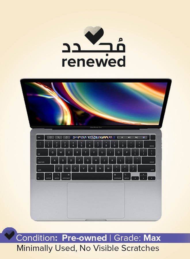 ابل  مُجدد - لابتوب ماك بوك برو (نسخة الشرق الأوسط 2019) بشاشة مقاس 13 بوصة ومعالج إنتل كور i5 وذاكرة رام سعة 8 جيجابايت ومحرك أقراص SSD سعة 256 جيجابايت ويدعم نظام تشغيل ماك اللغة الإنجليزية رمادي فلكي - Image 1