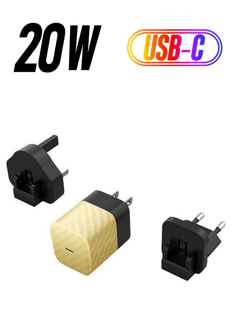 Ultimate 20W iPhone Charger USB C PD Fast USB C Charger iPhone 15 Fast Charger Head USB-C Power Plug Universal Travel Adapter For iPhone 15/15 Pro Max/15 Pro/15 Plus/14/13/12/11 Gold - pnsku/N50190282A/45/_/1738233151/c71a6e3d-3284-47a9-9648-00a2133ce4e0