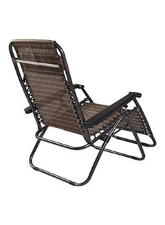 Cady One Baden Folding Lounger Chair with Removable Headrest, Comfortable and Breathable Rolled Fabric Folding Beach Chair for Indoor and Outdoor Use 110 x 30 x 60cm  - Image 2