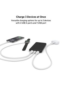 BoostCharge Power Bank 10000mAh - 15W Fast Charger 1x USB C, 2x USB A ports For Apple iPhone 15/14 Or Older, Google, Samsung, Huawei, iPad Pro/iPad Mini Black - pnsku/N50194858A/45/_/1719828106/755b8e59-0066-44e5-9546-6e506ce08228