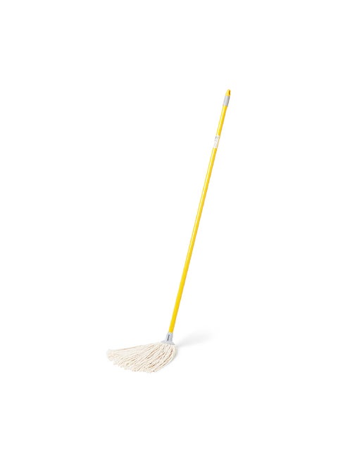 Cotton Mop With Handle Yellow 10x118x10cm