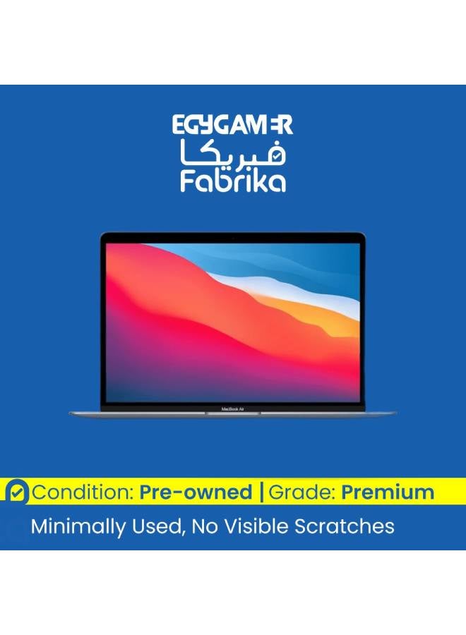 ابل  Renewed - Macbook Air MGN63 AB/A With 13-Inch Display,M1 Chip With 8-Core Processor And 7-Core Graphics/8GB RAM/256GB SSD/Mac OS English/Arabic Space Grey English/Arabic Space Grey - Image 1