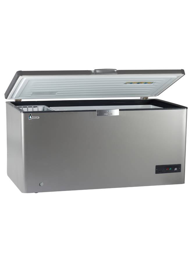 بنجوين فريزر داخلي معدني على الصدر 505 L 205 W ES571 فضي  - Image 1