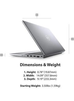 ديل Latitude 5520 Business Laptop With 15.6-Inch FHD Display, Core i5-1145G7 Processor/16GB RAM/1TB SSD/Intel Iris XE Graphics/Windows 11 Pro English/Arabic Silver  - Image 5