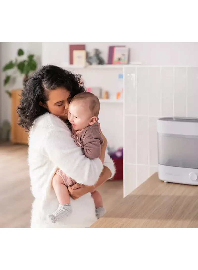 Philips Avent Advanced Steam Sterilizer | No.1 Brand Recommended By Moms Worldwide | Sterilize And Store | Kills 99.9%* Germs in 10 Mins Cycle With Natural Steam Sterilization I Stays Sterile Upto 24Hrs*