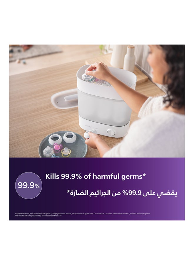 Philips Avent Advanced Steam Sterilizer | No.1 Brand Recommended By Moms Worldwide | Sterilize And Store | Kills 99.9%* Germs in 10 Mins Cycle With Natural Steam Sterilization I Stays Sterile Upto 24Hrs* - Image 4