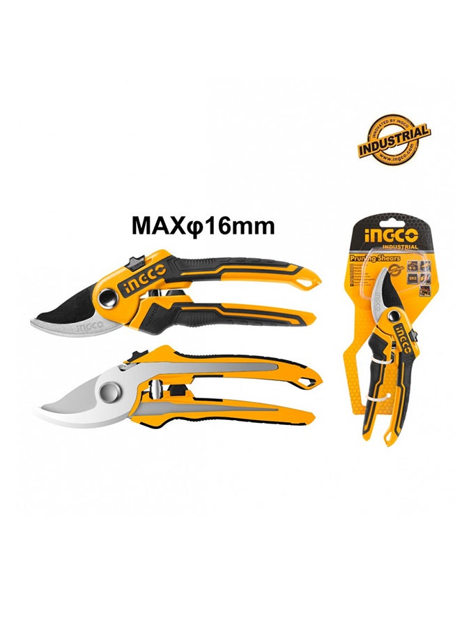 INGCO Hps0109 Pruning Shears 8 Inch Yellow 244grams - Image 2