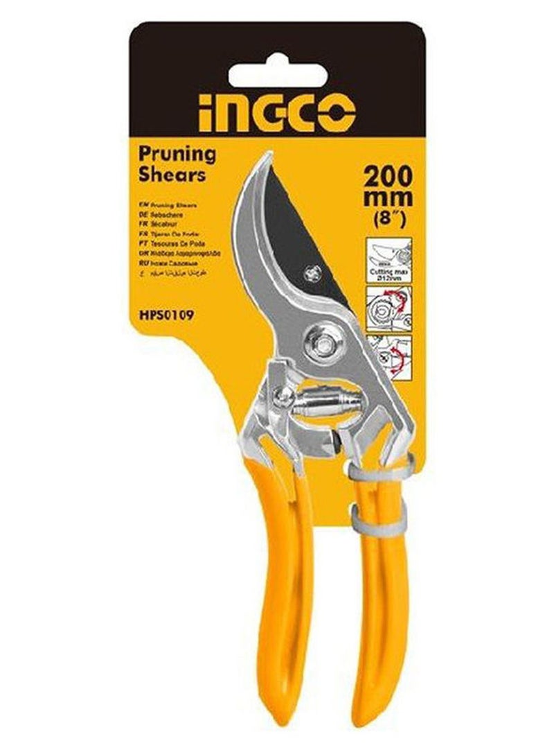 INGCO Hps0109 Pruning Shears 8 Inch Yellow 244grams - Image 1
