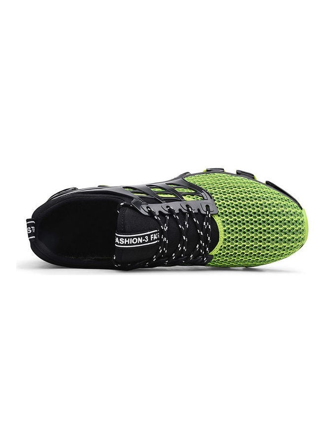 Men's Breathable Sport Shoes Black/Green - Image 1
