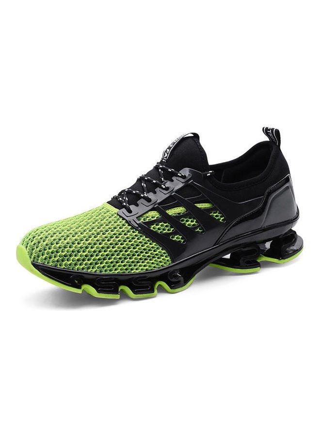 Men's Breathable Sport Shoes Black/Green - Image 3