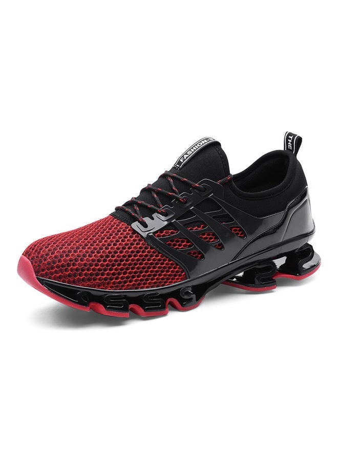 Men's Breathable Sport Shoes Black/Red - Image 3