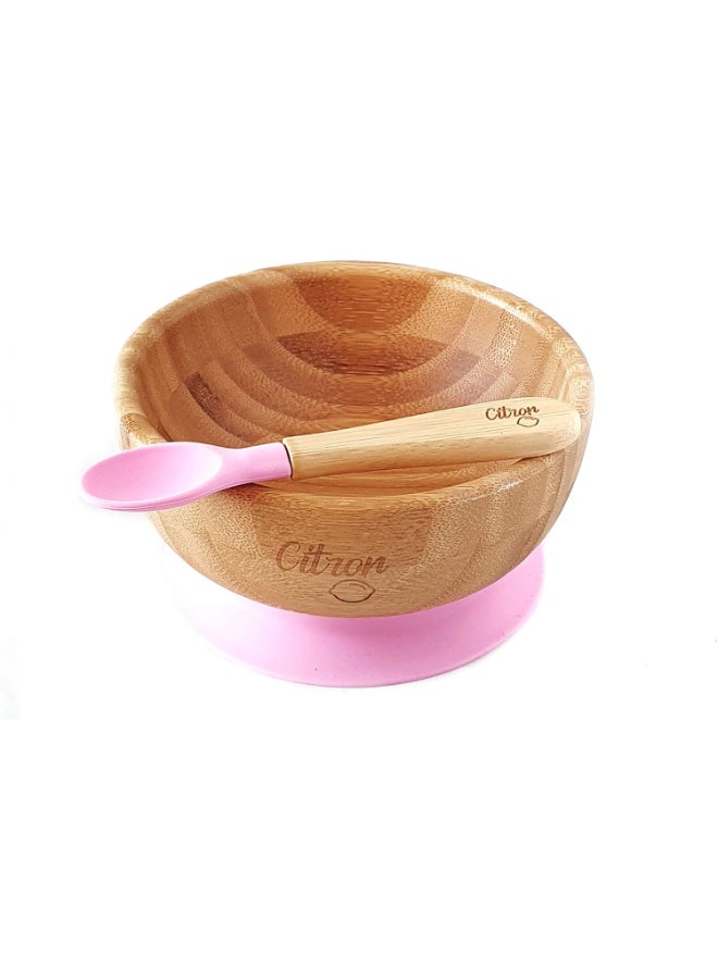 Bamboo Baby Bowlsilicone Suction, Suction Plates And Bowls For Toddlers 6 Months And Older - Pink - pnsku/N50359477A/45/_/1734417244/b3d23f67-d1d9-4e15-9d9c-4e4a0023dd92