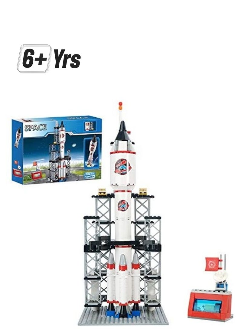 B083LFKNSY 309-Pieces Spaceship Building Set with Launch Control Center and Mini Astronaut 309 6+ Years - Image 1
