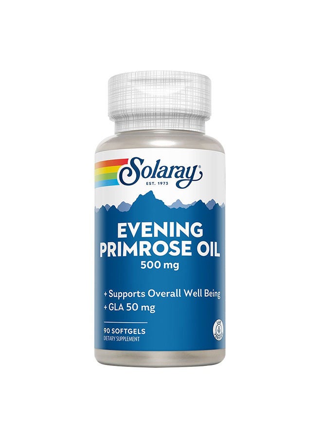Solaray Evening Primrose Oil 500 mg, 90 Softgels  - Image 1