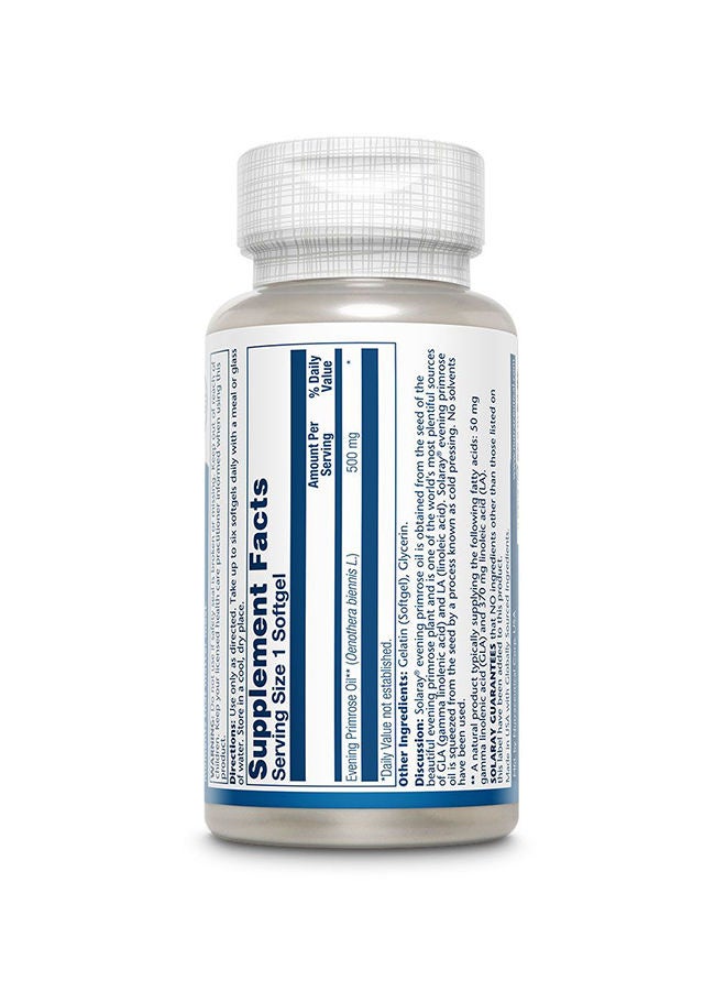 Solaray Evening Primrose Oil 500 mg, 90 Softgels  - Image 2