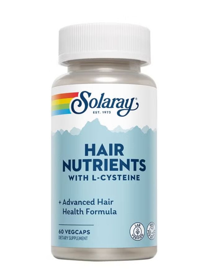 Solaray Hair Nutrient, 60 Vegetable Capsules 