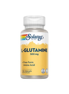 سولاراي مكمل غذائي إل-جلوتامين 500 مجم، 100 كبسولة نباتية  - Image 1