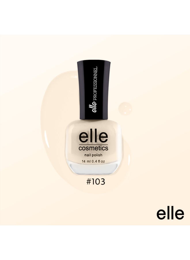 إيل كوزميتكس طلاء أظافر 103. أبيض