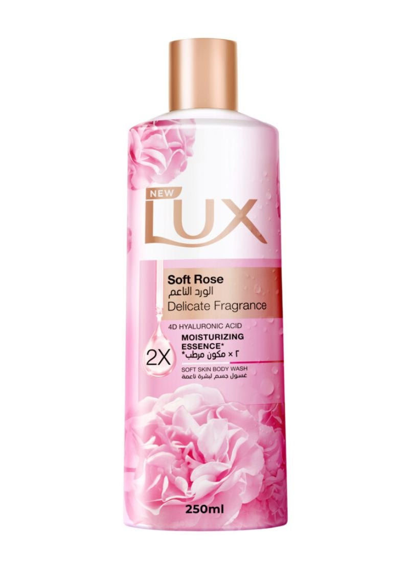Lux Perfumed Body Wash Soft Rose Multicolour 250ml  - Image 1