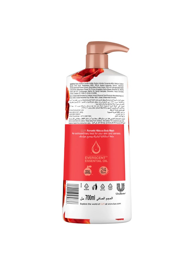 Lux - Perfumed Body Wash Romantic Hibiscus 700ml - Image 1