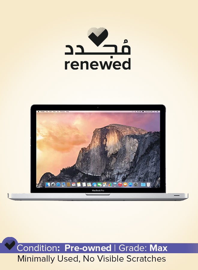 مُجدد - لابتوب ماك بوك برو 8 (إصدار 2011) A1278 بشاشة مقاس 13.3 بوصة، ومعالج إنتل كور i5/الجيل الأول/ذاكرة رام 4 جيجابايت/محرك أقراص صلبة HDD سعة 320 جيجابايت/بطاقة رسومات إنتل بدقة عالية الوضوح 3000 سعة 384 ميجابايت اللغة الإنجليزية فضي