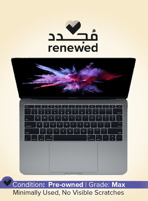 Renewed - MacBook Pro A1708 (2017) Laptop With 13.3-Inch Full HD Display, Core i5 Processor/Dual Core/8GB RAM/256GB SSD/macOS English Silver