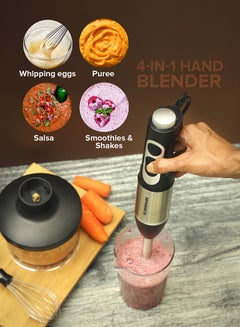 Powerful Copper Motor 2 Speed Modes 4 in 1 Hand Blender OMHB2462 Black/Silver/Clear - pnsku/N50367802A/45/_/1733856090/a694f0e5-eab7-4bc8-928c-cd2cea6ec3a9