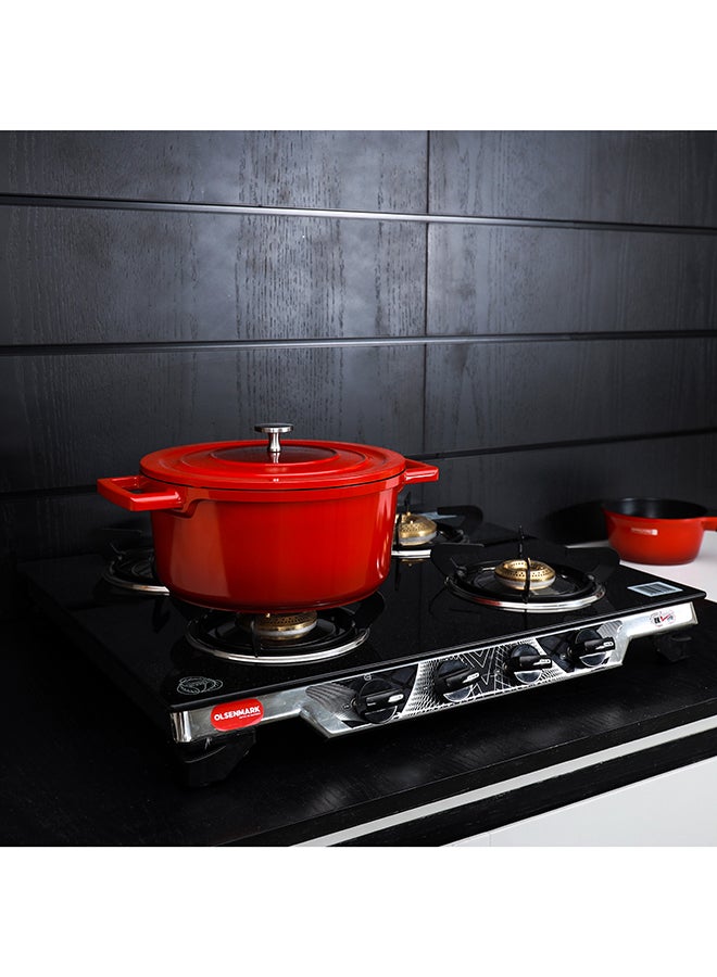 Olsenmark - Jumbo 4 Burner Gas Cooker OMK2450 Black - Image 1