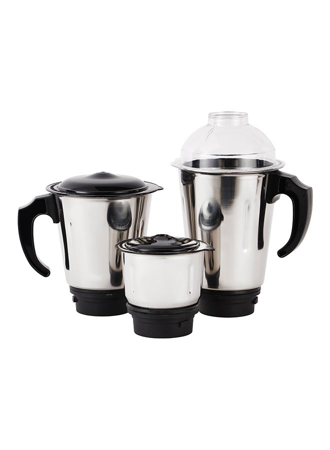 أولسنمارك مطحنة وعجان 5 في 1 مع إناء طهي مانع للالتصاق 0 L 750 W OMSB2426 أحمر/فضي/شفاف  - Image 4