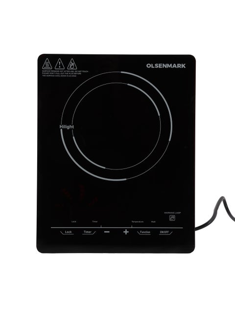 موقد طبخ يعمل بالأشعة تحت الحمراء مزود بخاصية الحماية من الحرارة الزائدة 2000 W OMIC2262K أسود/أحمر/أبيض