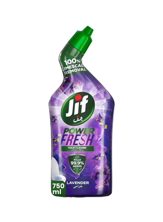 Jif Power Fresh Toilet Cleaner Lavender 750ml - Image 1