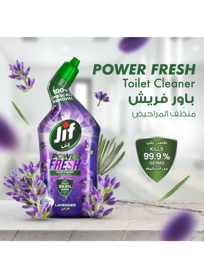 Jif Power Fresh Toilet Cleaner Lavender 750ml - Image 3